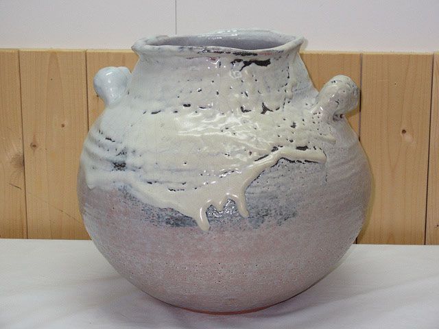 吉田仙萩　壺　萩焼