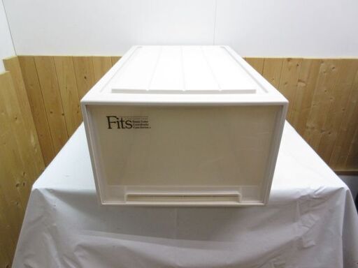 Fits　衣装ケース　アイボリー　高さ28.5㎝　収納ケース