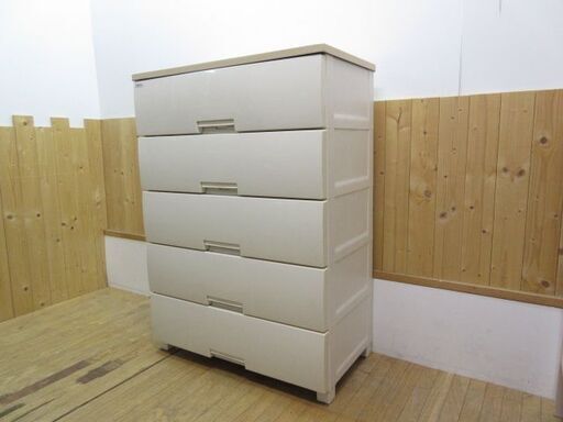 Fits　ウッドトップチェスト5段　収納ケース　フィッツ　大容量 - 画像2