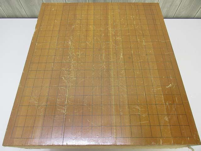 木製　足付き　碁盤　4寸　19路盤　高さ24cm