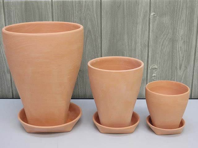 植木鉢　テラコッタ　3個セット　5/4/3号　輸入雑貨