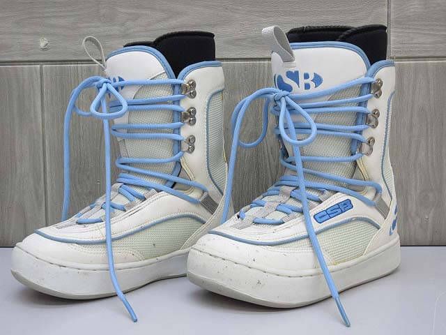 CSB　スノボブーツ　ジュニア　23cm　ホワイト×ブルー