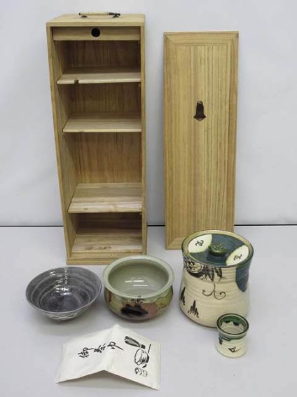 茶道具　4点セット　短冊箱入り　抹茶道具揃