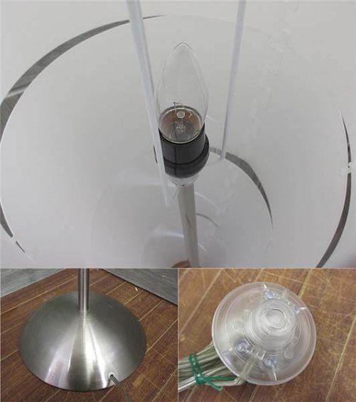 金属メタル工業　フロアランプ　1灯　シルバー
