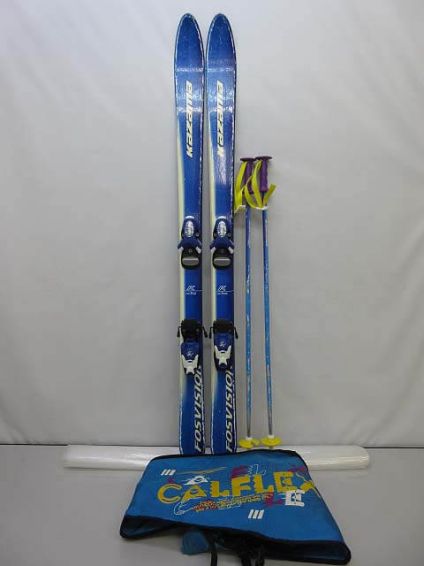 カザマ　ジュニア　スキー3点セット　130cm　青