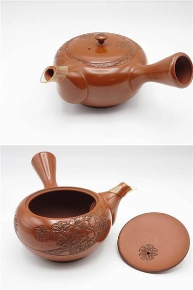 山田宝生作　常滑　急須　共箱入り　茶道具