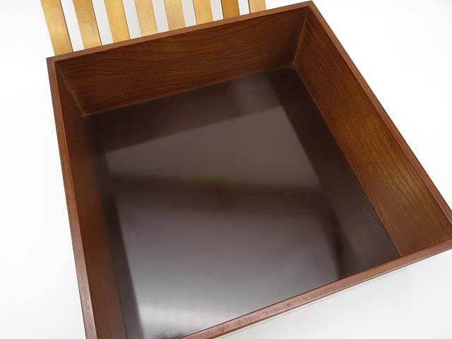 木製　茶櫃　角型　すのこ付き　茶びつ　茶道具