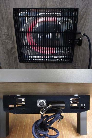 クリックで拡大 こたつ オイルステイン風 ブラウン×ブラック 座卓 - 画像3