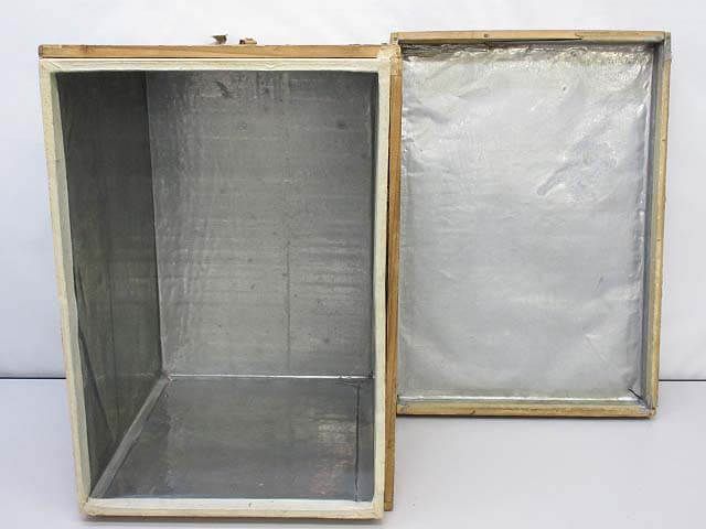 茶箱　中型　木箱　収納箱　保存箱　木製　昭和レトロ - 画像2