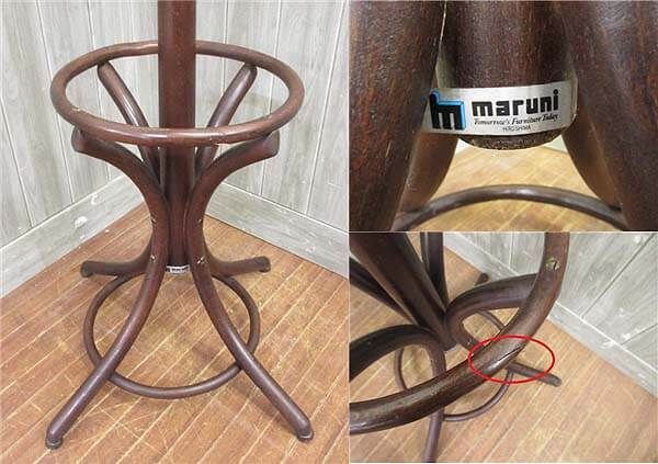 クリックで拡大 マルニ ポールハンガー ダークブラウン 高さ196cm 木製 maruni - 画像3