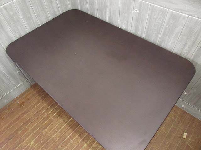 昇降テーブル　ダークブラウン　リフティングテーブル　幅120　センターテーブル