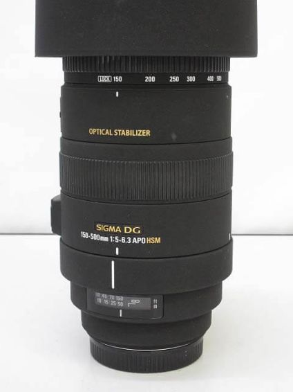 SIGMA（シグマ）　望遠レンズ　キャノン用　APO HSM　150-500mm　F5-6.3 - 画像2