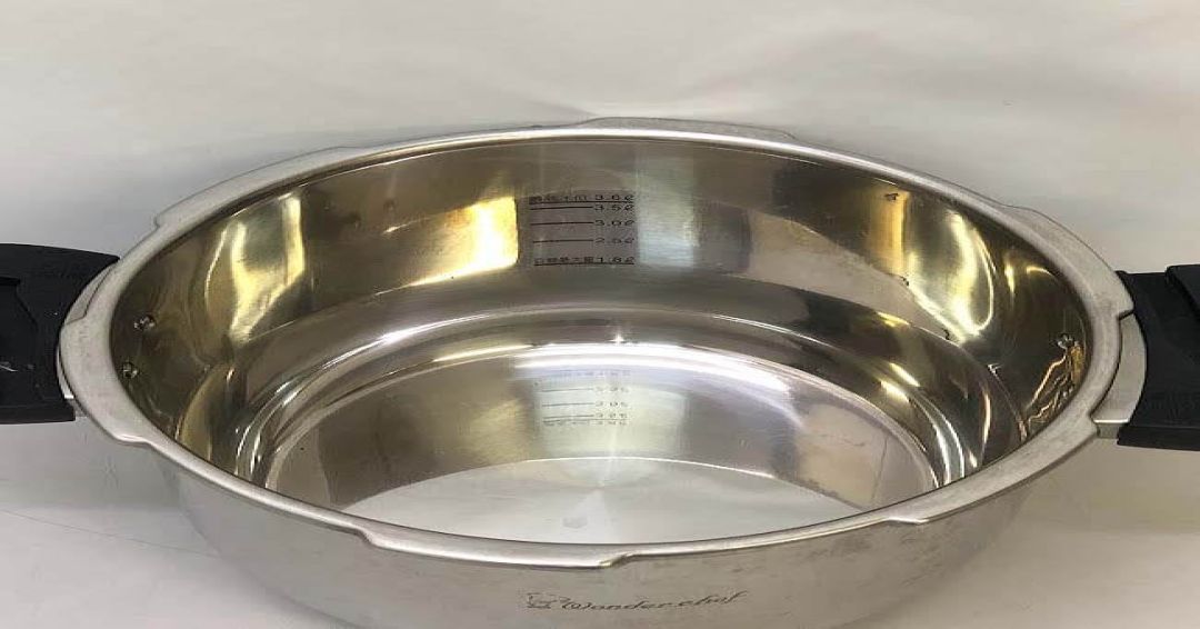 クリックで拡大 圧力鍋 魔法の1分料理 5.5L ワンダーシェフ 家庭用両手圧力鍋 - 画像2