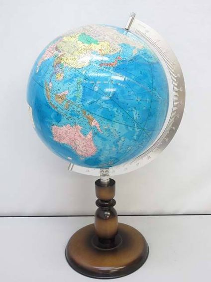 クツワ　地球儀　球径30cm　起伏なし　学習向け