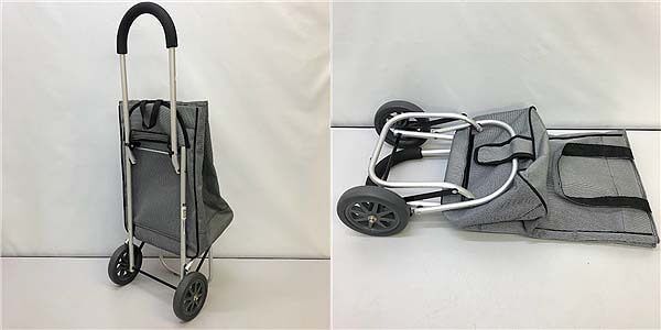 ショッピングカート　折りたたみ　グレー　幸和製作所　買物用　カート　2輪