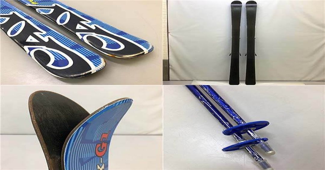 クリックで拡大 ジュニアスキー3点セット 138cm ブルー BxB JX-G1 FREE RIDE - 画像3
