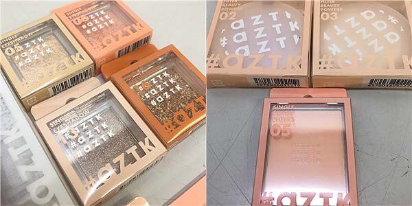 aZTK　コスメまとめ　12点セット　アイシャドウ　フェースパウダー　アイライナー　チーク　リップ　ブラシ