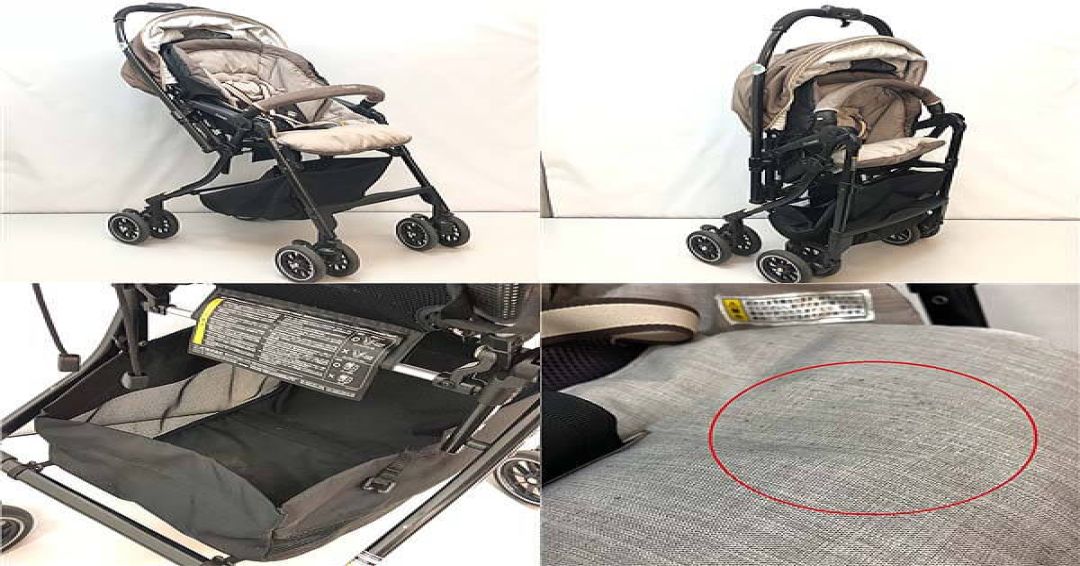 クリックで拡大 A型ベビーカー コンビ ホワイトレーベル 両対面式ベビーカー グレー メチャカルハンディ combi フェリシアグレー - 画像3