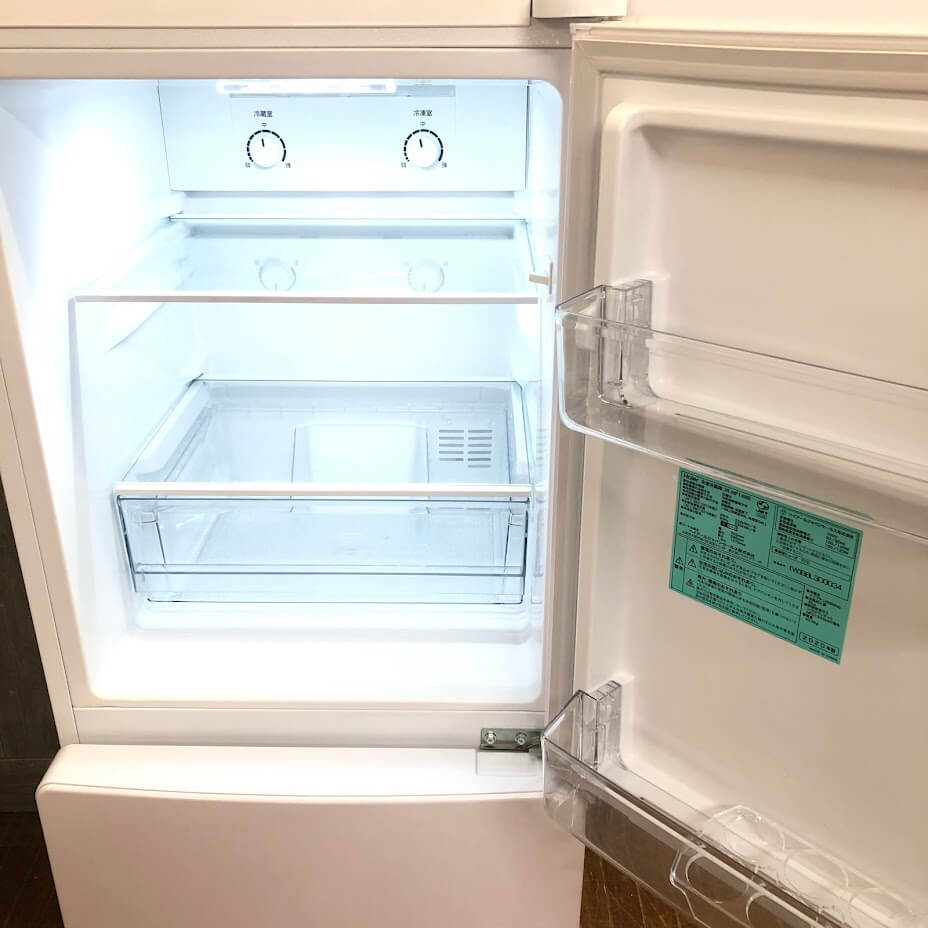 クリックで拡大 Haier(ハイアール) 冷蔵庫 148L ホワイト 2ドア 冷凍冷蔵庫 右開き 白 - 画像2