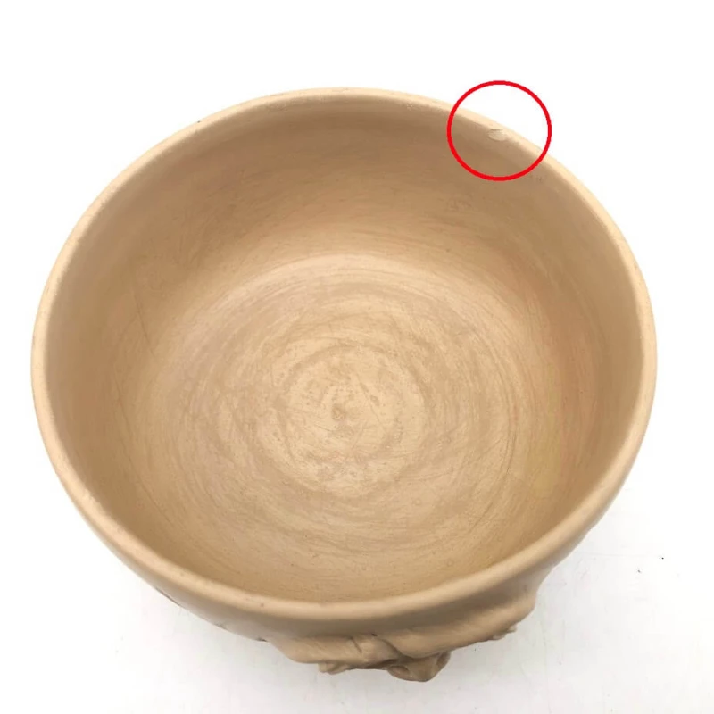 クリックで拡大 登別焼 抹茶椀 窯遊作 達磨茶碗 茶道具 茶碗 茶器 抹茶茶碗 素焼き だるま 目が動く - 画像2
