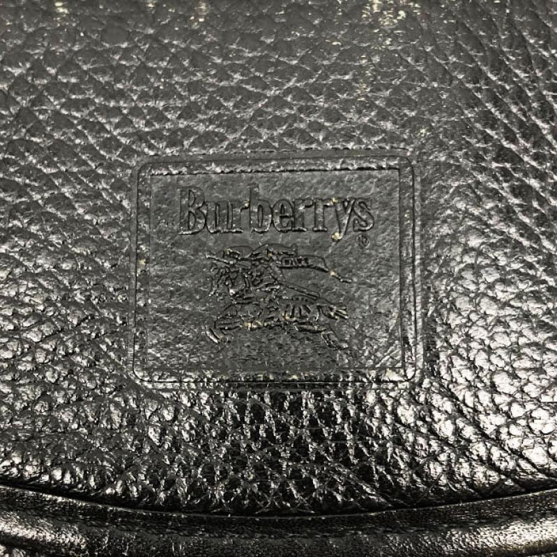 バーバリー ショルダーバッグ ノバチェック ブラック レザー Burberrys ミニバッグ 黒 鞄 ポーチ クラシックチェック ブランド小物