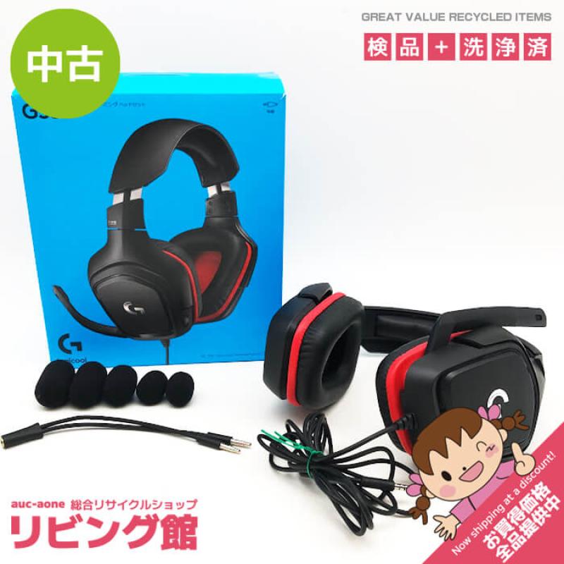 ロジクール ゲーミングヘッドセット G331 レッド×ブラック 元箱付 Logicool 大型50mmオーディオドライバ搭載 esports マイク付き 赤×黒