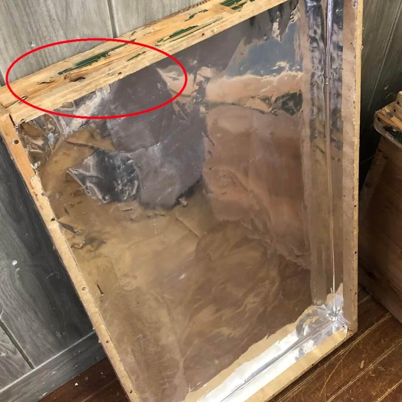 クリックで拡大 茶箱 大型 木箱 木製 収納箱 若林商店 昭和レトロ 衣装ケース 蓋付き 収納ボックス 収納 保管箱 - 画像4