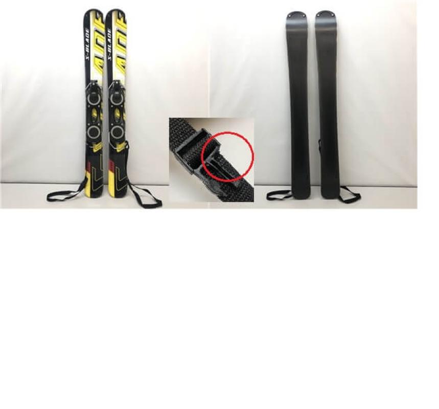 S-BLADE ショートスキー 99cm ブラック×イエロー ex99 黒×黄 ケース付き ファンスキー