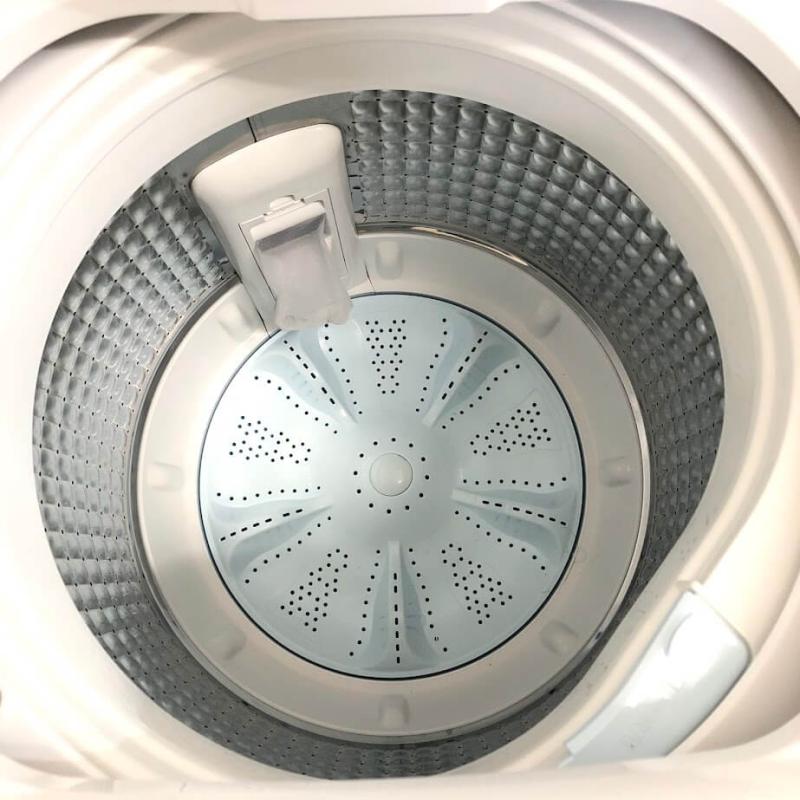 アクア 洗濯機 4.5kg  ホワイト 取扱説明書付 AQUA 全自動洗濯機 縦型 白 上開き ステンレス槽