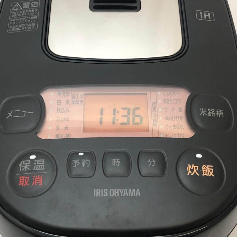 アイリスオーヤマ IH炊飯器 3合 ブラック IRIS OHYAMA 炊飯器 炊飯ジャー 黒 米屋の旨み 銘柄炊き 極厚火釜