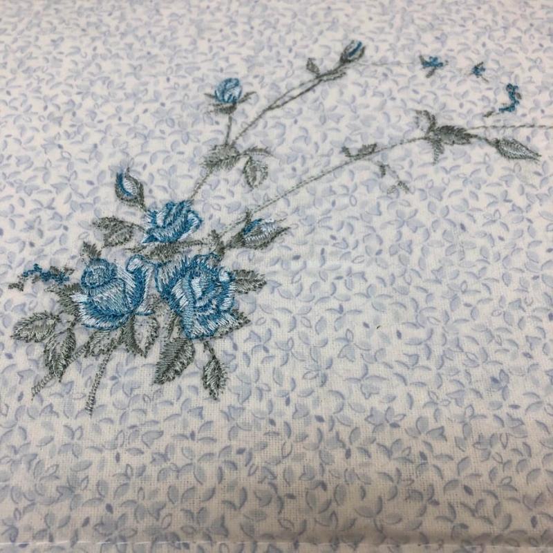 ロフテー ウォームケット シングル ブルー系 肌掛ふとん 140×200cm 軽量 掛け布団 青系 小花柄 薄手