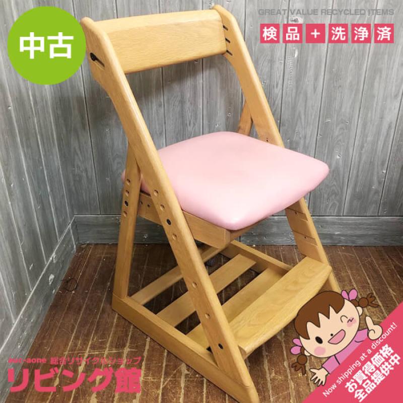 カリモク デスクチェア ピーチピンク×ピュアオーク キャスター付き karimoku 学習椅子 桃