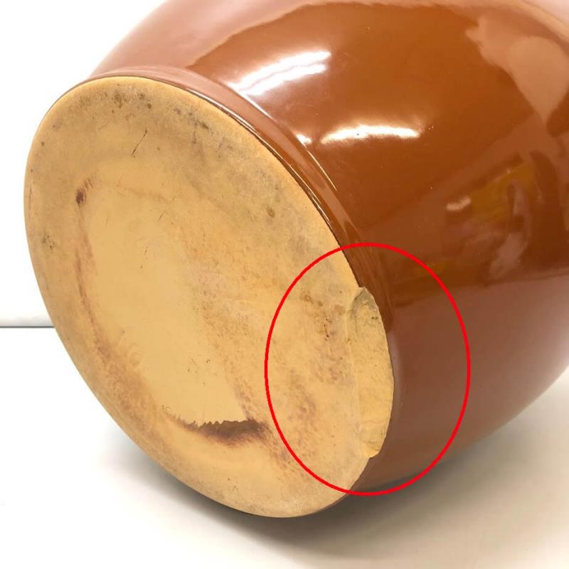 久松窯 飲食物容器 10号 蓋付 丸壺 常滑焼 漬物容器 陶器製 フタ付き 保存容器 大型 ブラウン 瓶 つぼ かめ
