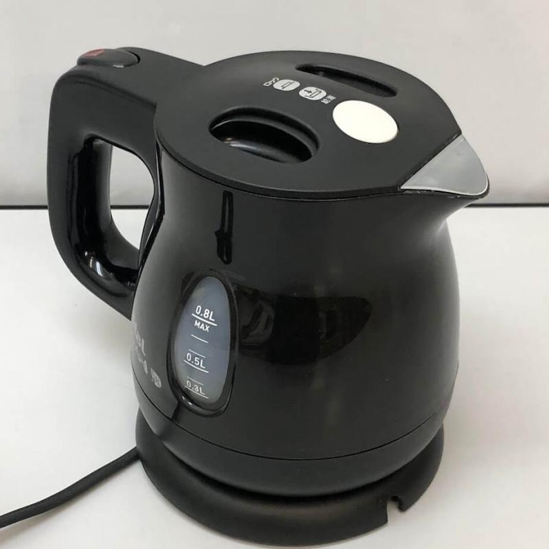 ティファール 電気ケトル アプレシア エージー・プラス ロック KO4308JP ブラック 0.8L 取扱説明書付 T-fal 電気ポット 黒 湯沸し