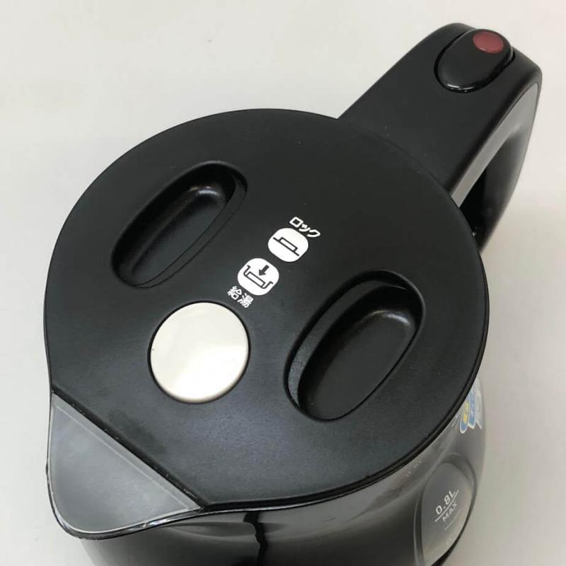 ティファール 電気ケトル アプレシア エージー・プラス ロック KO4308JP ブラック 0.8L 取扱説明書付 T-fal 電気ポット 黒 湯沸し