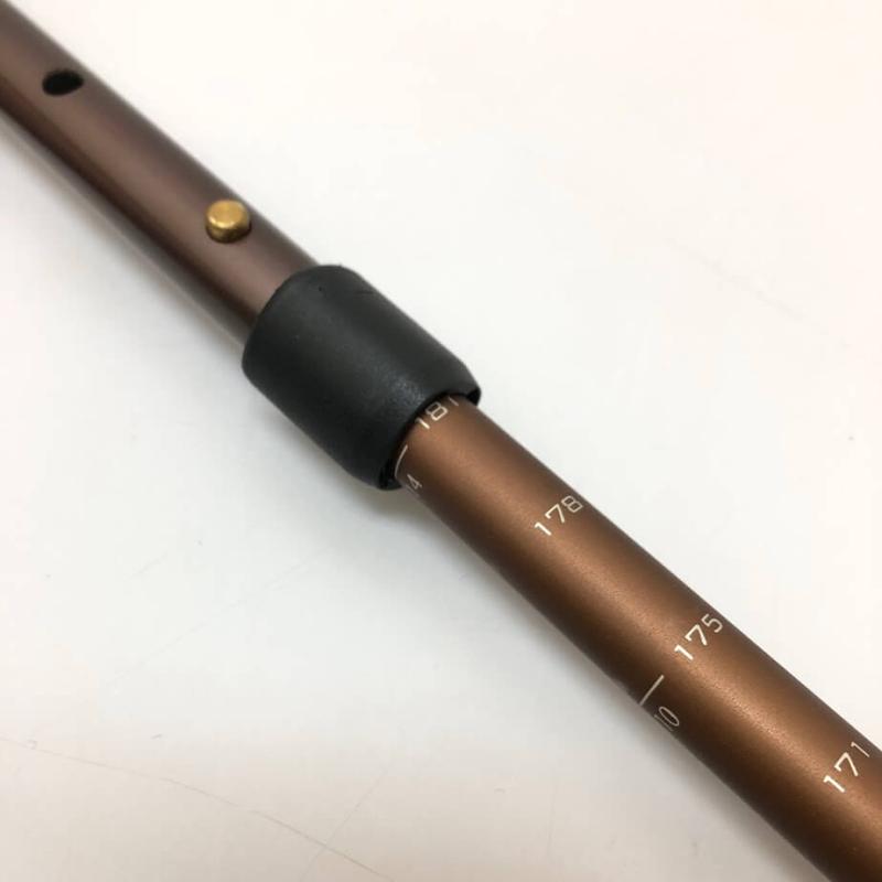 シナノ ウォーキングポール 2本組 ダークブラウン 伸縮可 先端ゴム 身長130～181cm対応 HINANO こげ茶 2本杖 安心杖 歩行支援