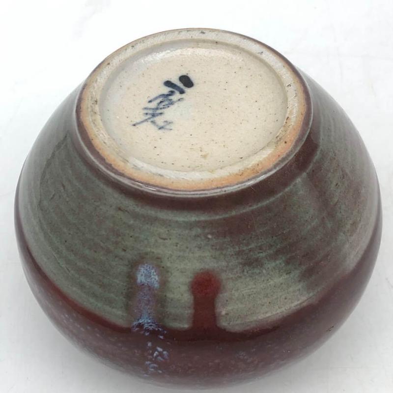 こぶ志焼 花瓶 2個セット 赤系 辰砂釉 陶器 一輪挿し 花器 和風 フラワーベース
