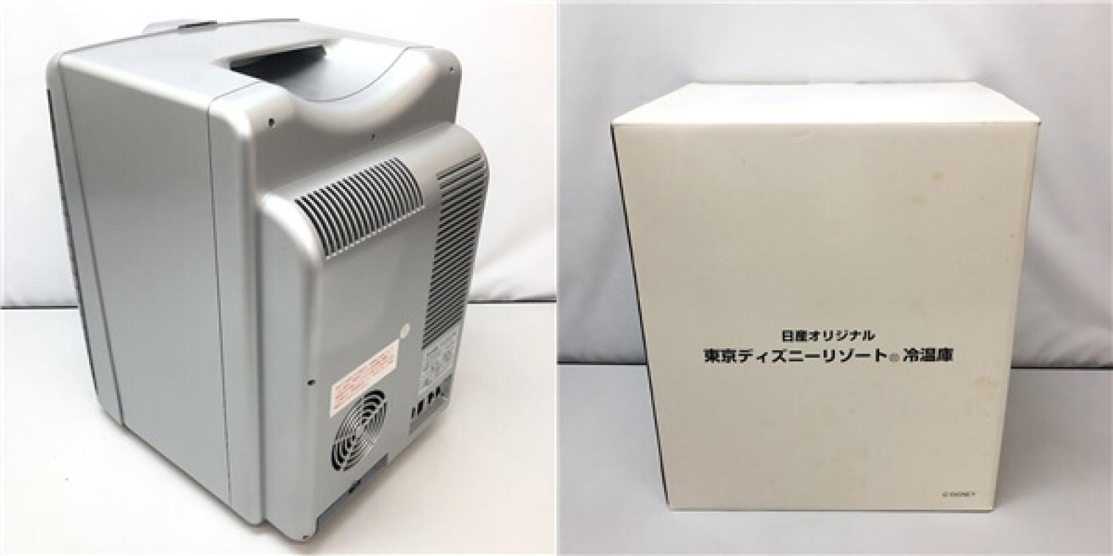 ディズニー冷温庫 シルバー 1ドア 20L 非売品 日産ノベルティ ミッキーマウス 元箱入り 取扱説明書付 車載可 小型冷蔵庫