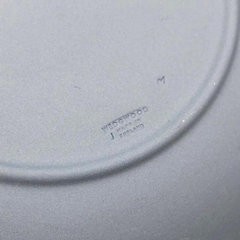ウェッジウッド イヤープレート 2002年 18cm ジャスパー WEDGWOOD 水色 ブルー 丸皿 飾り皿 食器 洋食器 - 画像4