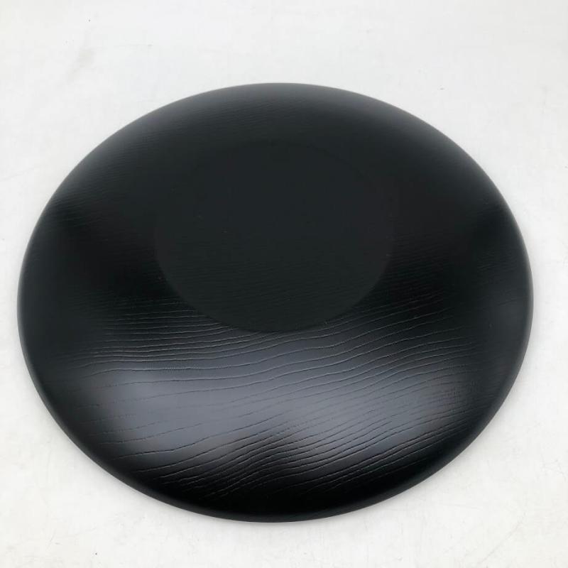 クリックで拡大 天然木 菓子鉢 直径30cm 黒 無地 菓子皿 菓子器 菓子入れ - 画像4