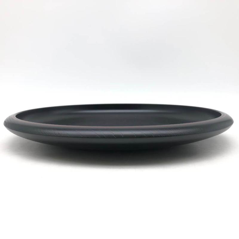 クリックで拡大 天然木 菓子鉢 直径30cm 黒 無地 菓子皿 菓子器 菓子入れ - 画像3